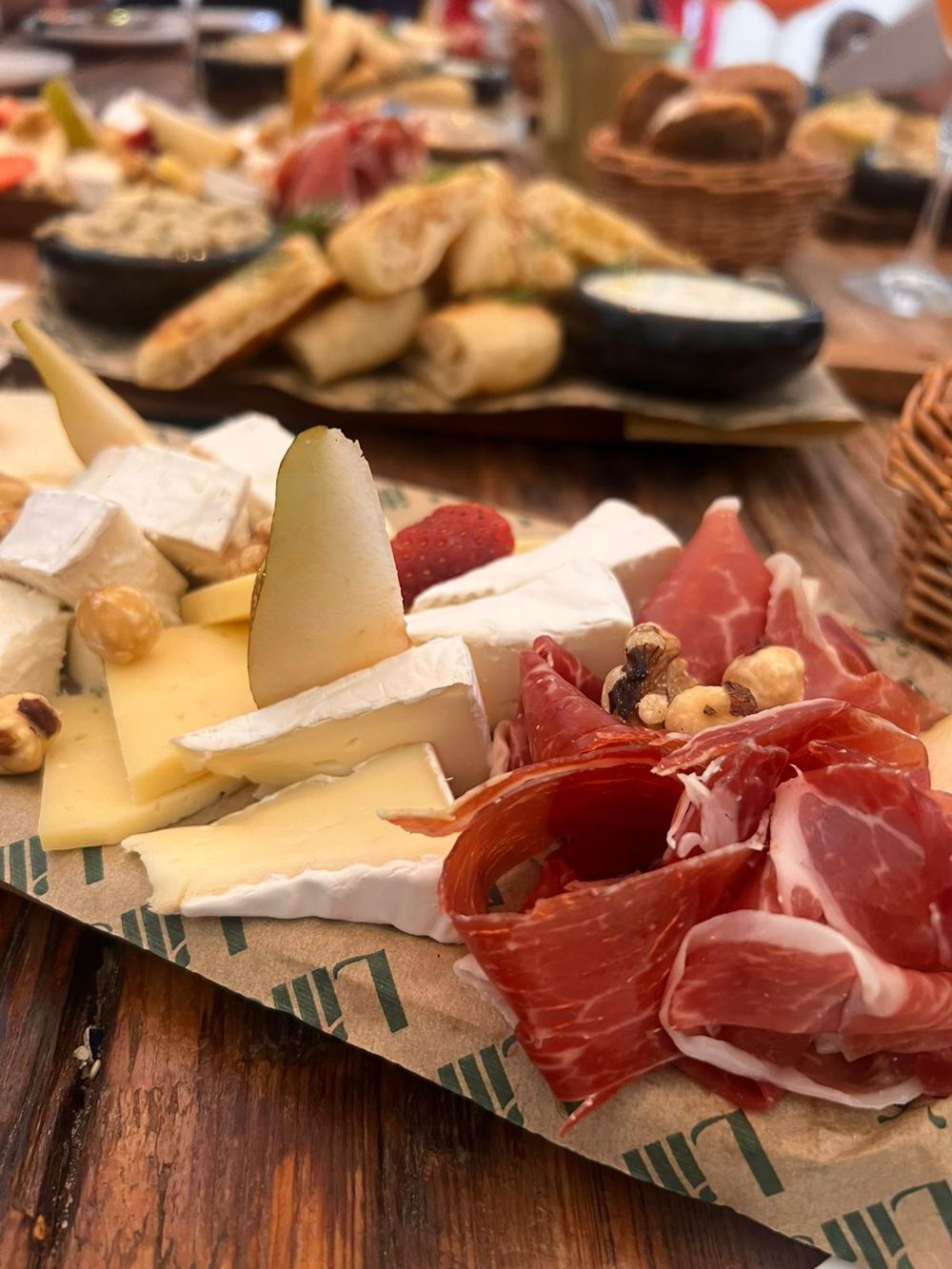Cheese and charcuterie board